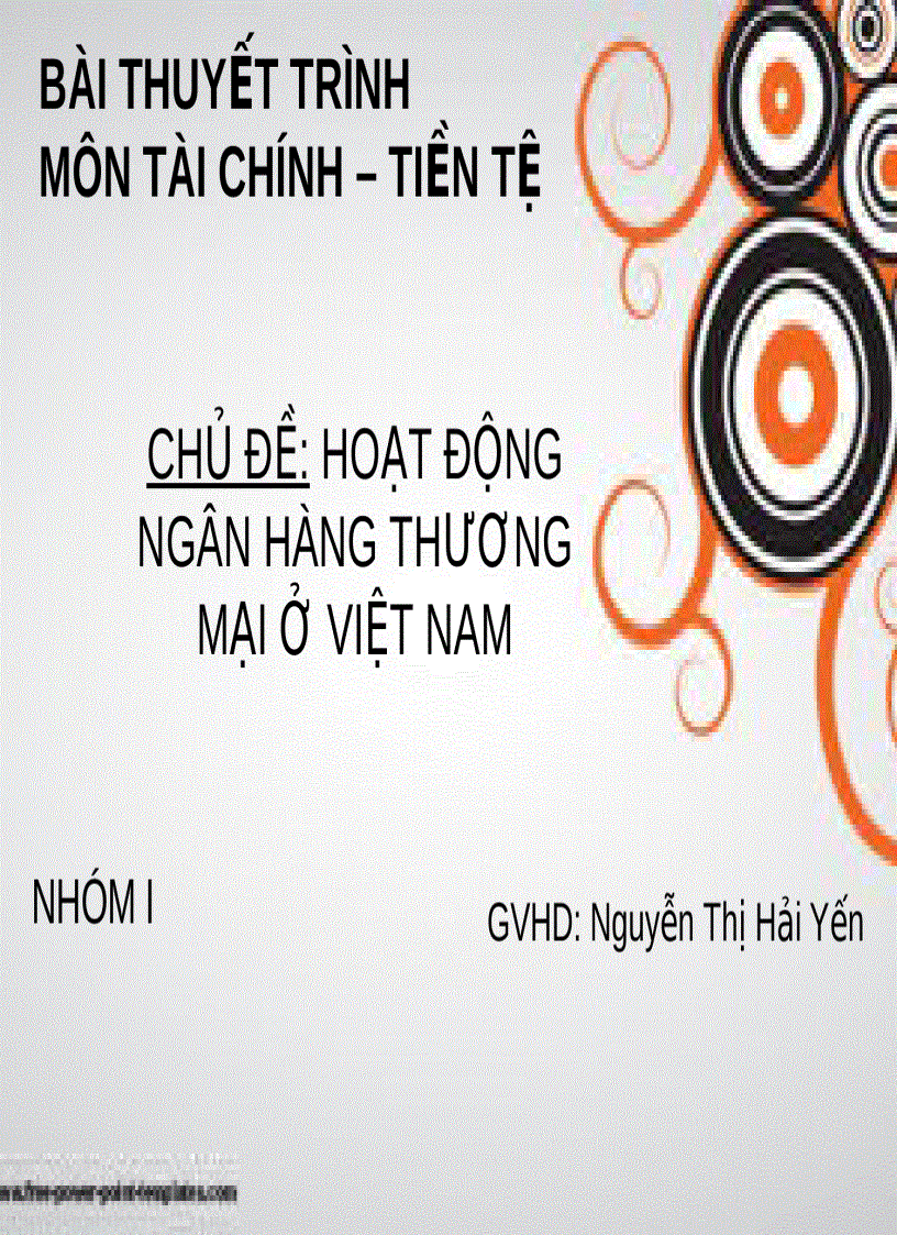 Hoạt động ngân hàng thương mại ở việt nam