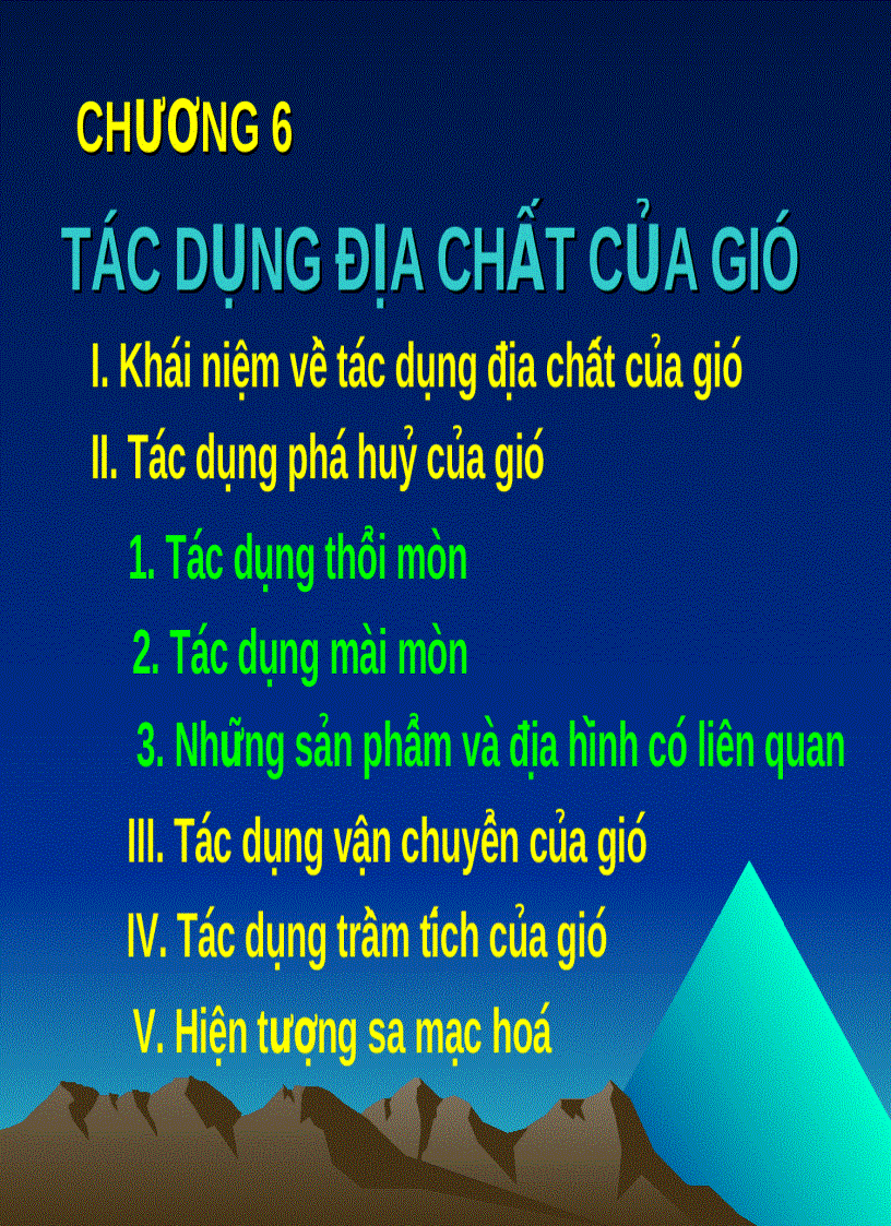 Tác dụng địa chất của gió