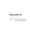 Toán kinh tế 1