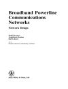 Broadband Powerline Communications Networks Network Design Halid Hrasnica Abdelfatteh Haidine Ralf Lehnert