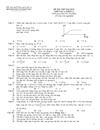 Đề thi thử Đại học môn Lý 38