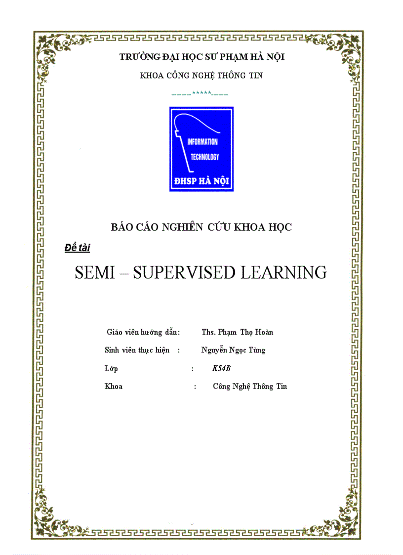 Semi supervised learning