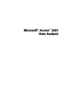 Microsoft Access 2007 Data Analysis P1