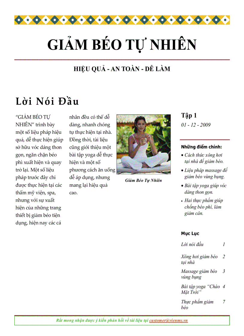 Giảm béo tự nhiên