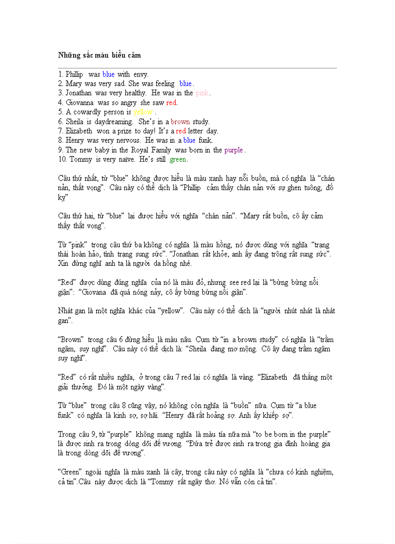 Những sắc màu biểu cảm