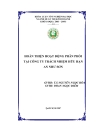 Đề cương Hoàn thiện hoạt động phân phối tại công ty trách nhiệm hữu hạn an như sơn