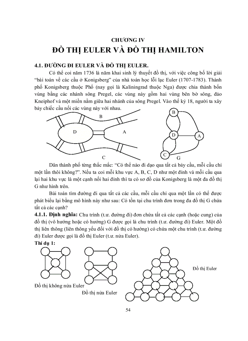 Đồ thị euler và đồ thị hamilton