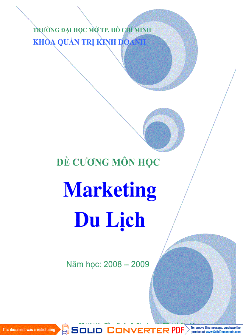 Marketing Du Lịch