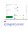 Khám phá Control Panel Metro của Windows 8