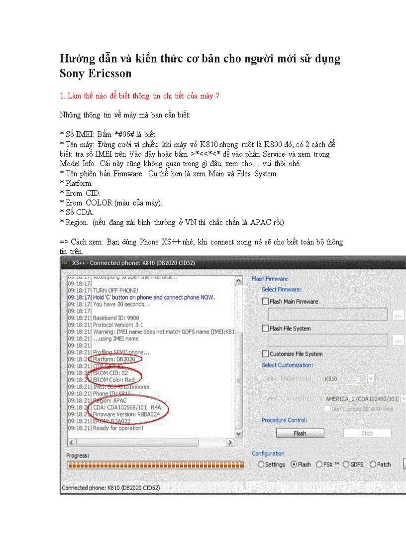 Hướng dẫn và kiến thức cơ bản cho người mới sử dụng Sony Ericsson