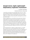 Google Guice Agile Lightweight Dependency Injection Framework