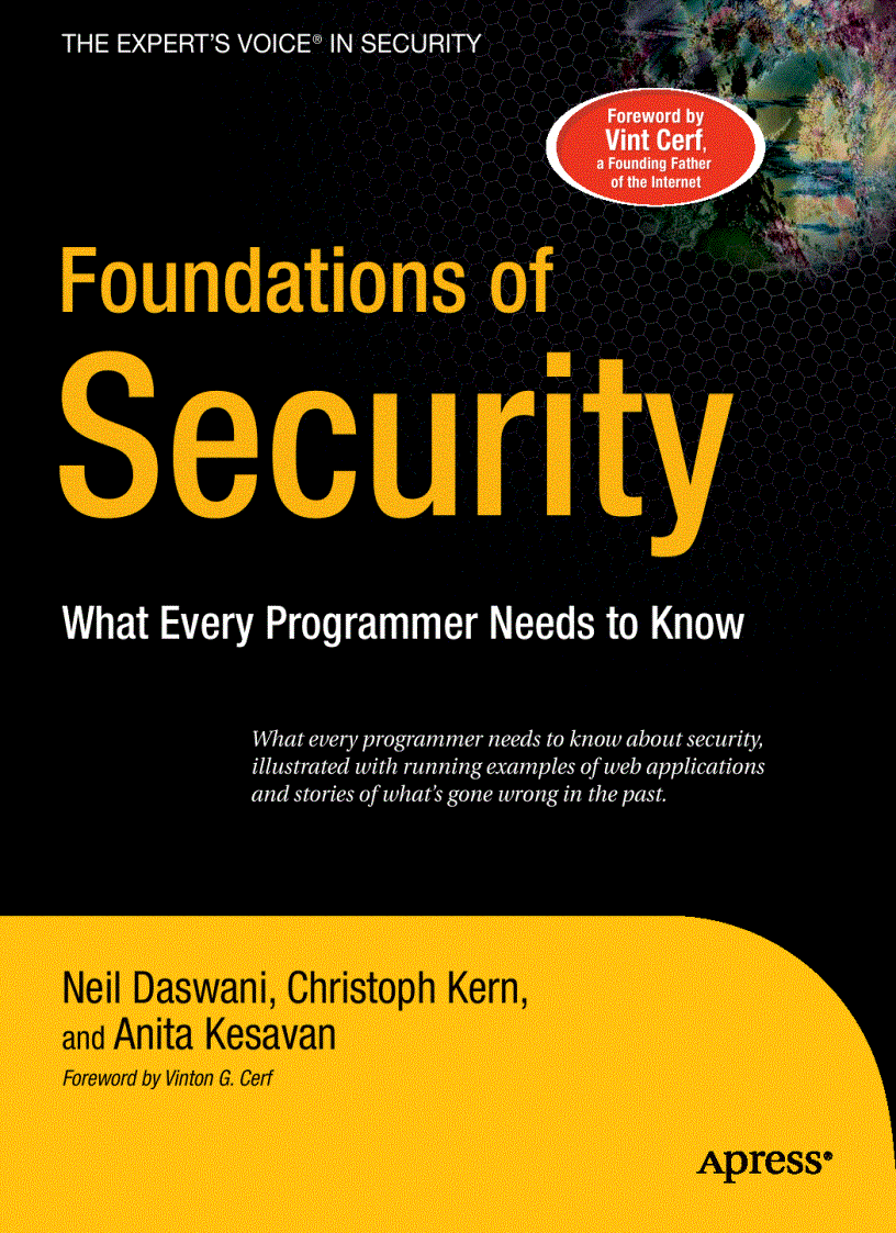 Foundations of Security What Every Programmer Needs to Know