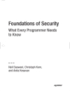 Foundations of Security What Every Programmer Needs to Know