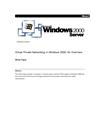 Virtual Private Networking in Windown 2000 An overview