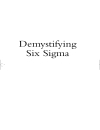 Demystifying Six Sigma