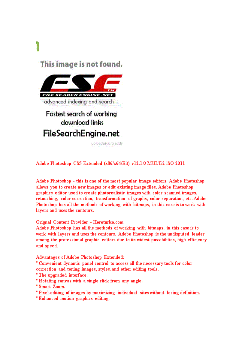 Adobe Photoshop CS5 Extended x86 x64 Bit v12 1 0 MULTi2 iSO 2011