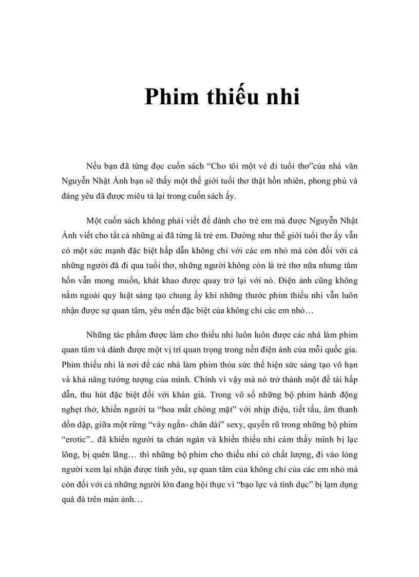 Phim thiếu nhi