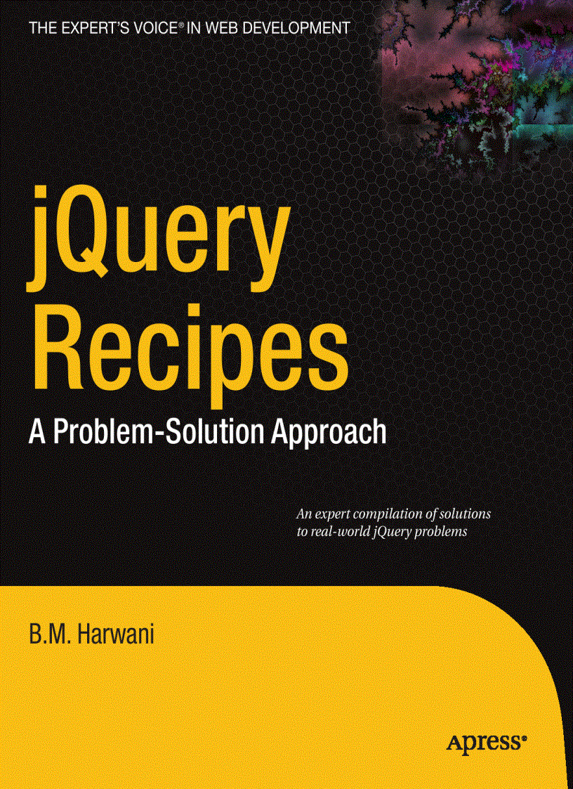 JQuery Recipes A Problem Solution Approach 2010