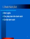 Danh sách 1