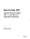 How to Code NET Tips and Tricks for Coding NET 1 1 and NET 2 0 Applications Effectively