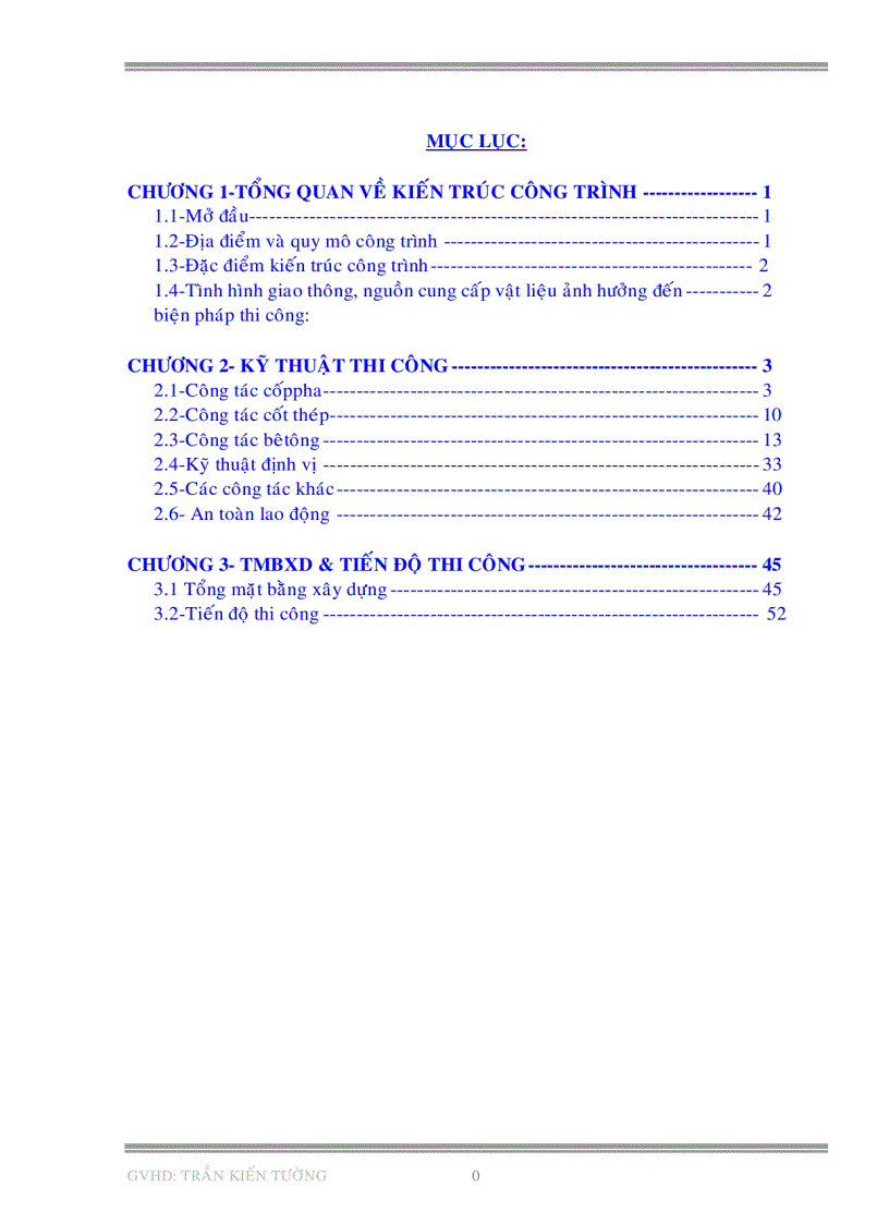 Kiến trúc công trình