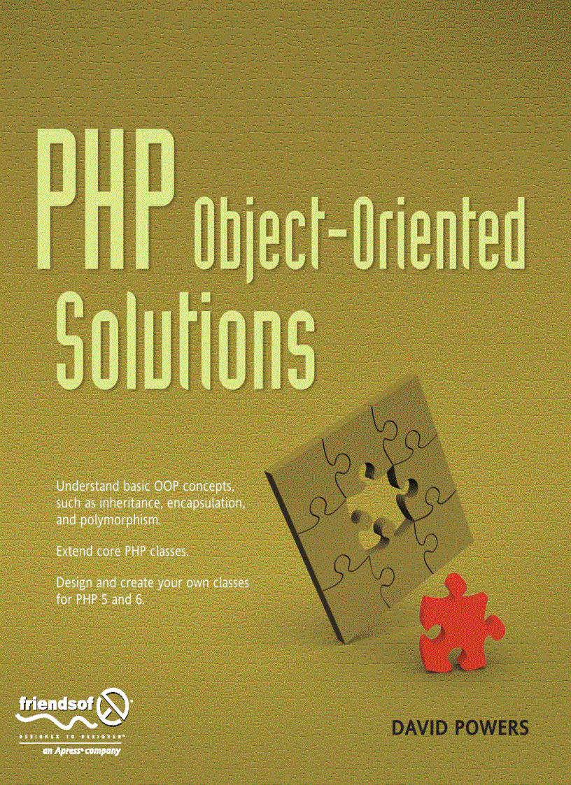 PHP Object Oriented Solutions