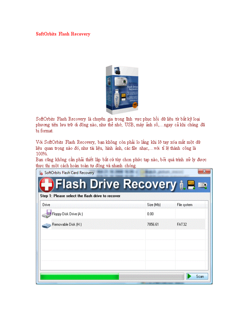 SoftOrbits Flash Recovery