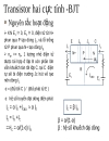 Transistor hai cực tính BJT