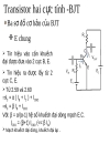 Transistor hai cực tính BJT