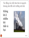 Những tác động đến môi trường của khai thác tài nguyên khoáng sản