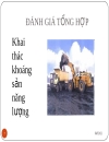 Những tác động đến môi trường của khai thác tài nguyên khoáng sản