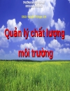 Giáo trình quản lý chất lượng môi trường