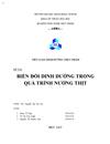 Biến đổi dinh dưỡng trong quá trình nướng thịt