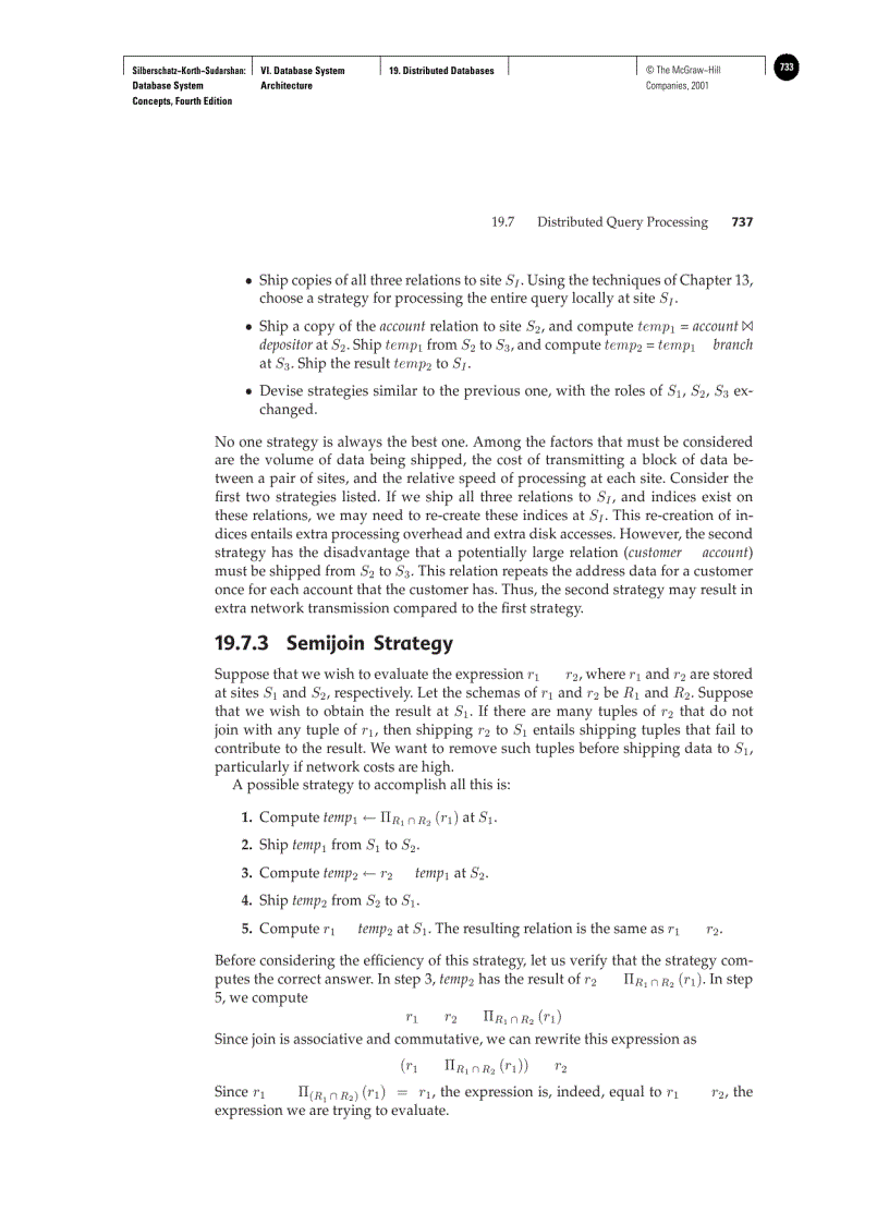 Distributed Query Processing