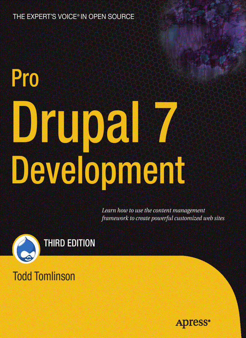 Pro Drupal 7 Development