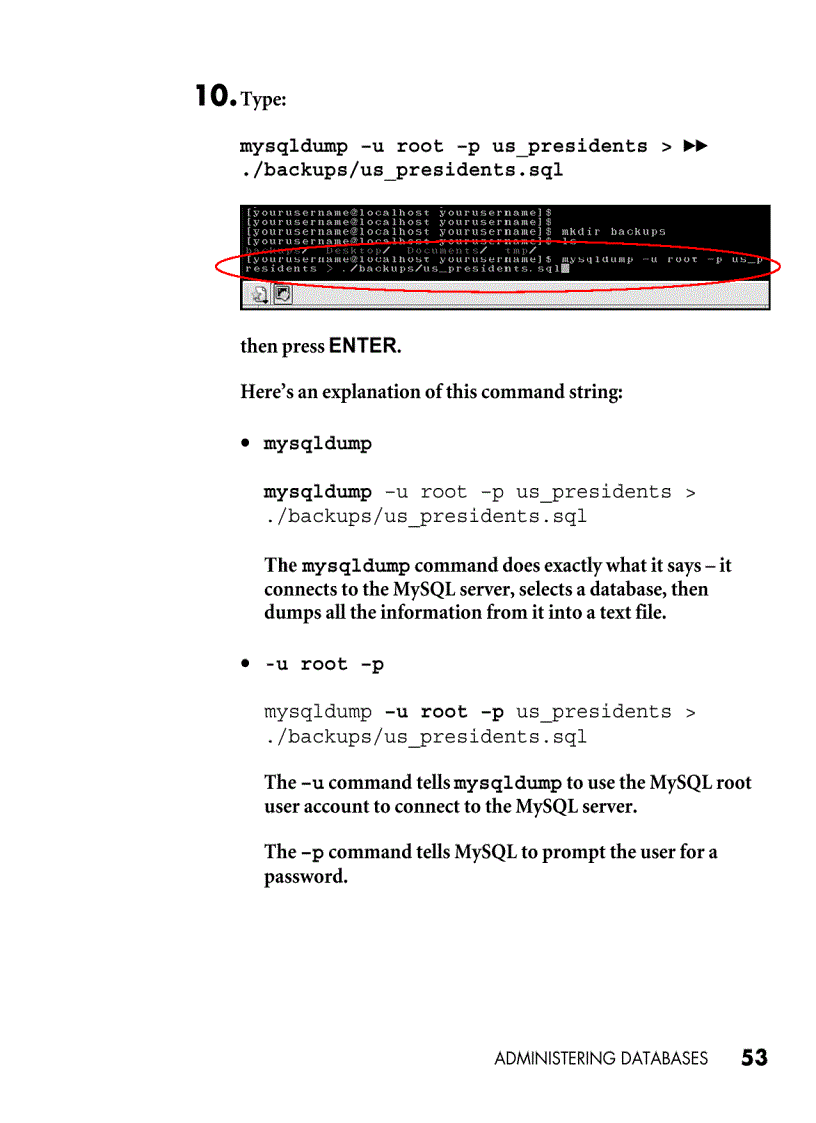 Administering databases