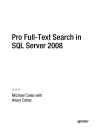 Pro Full Text Search in SQL Server 2008