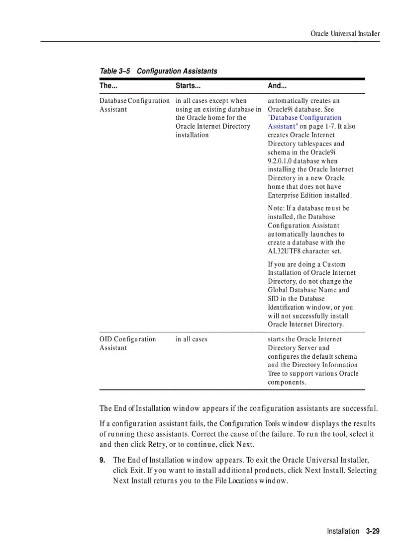 Oracle9i Installation Guide phần 6