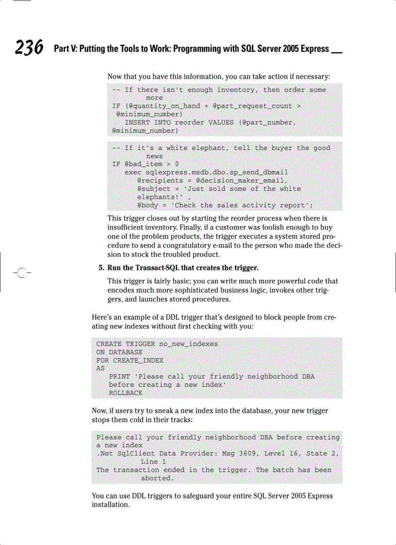 Putting the Tools to Work Programming with SQL Server 2005 Express