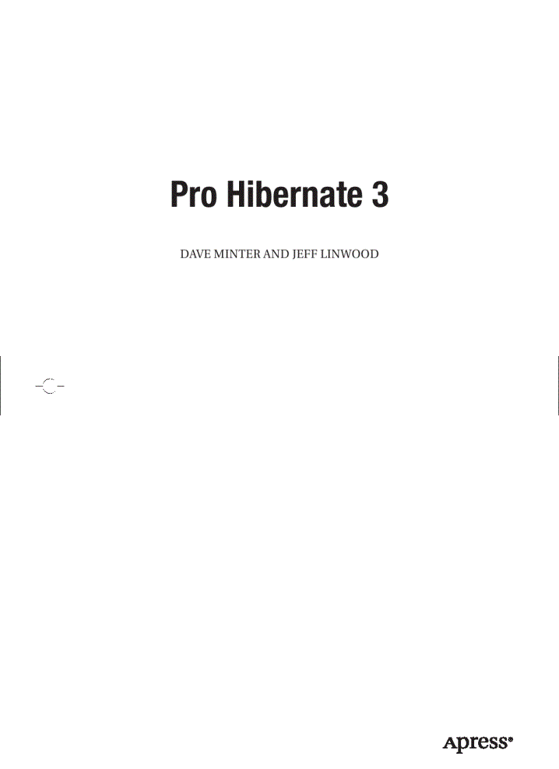 Pro Hibernate 3