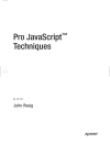 Pro JavaScript Techniques