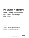 Pro JavaFX Platform Script Desktop and Mobile RIA with Java Technology