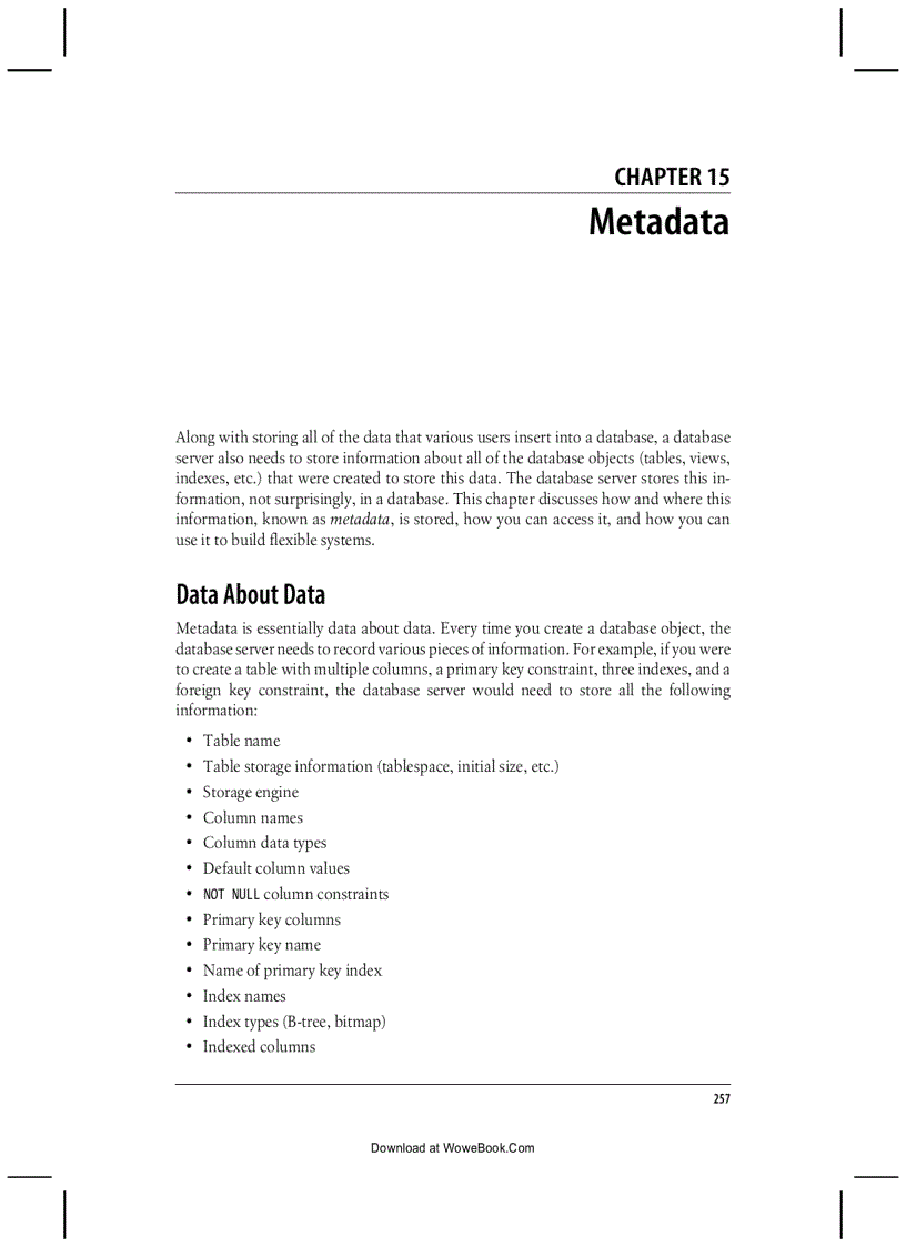 Metadata