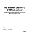 Pro Internet Explorer 8 9 Development