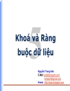 Khoá và Ràng buộc dữ liệu