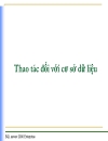 Tổng quan về hệ quản trị cơ sở dữ liệu 1