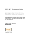 ODP NET Developer s Guide Oracle Database 10g Development with Visual Studio 2005 and the Oracle Data Provider for NET