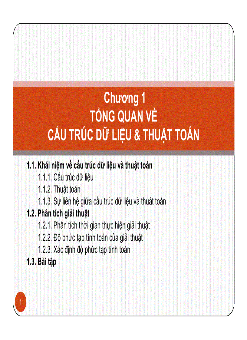 Tổng quan về cấu trúc dữ liệu và thuật toán