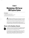 Administering a SQL Server 2005 Express System