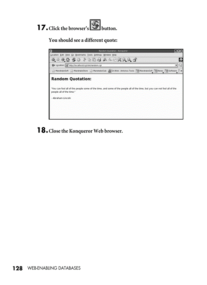 Write a query in a CGI script